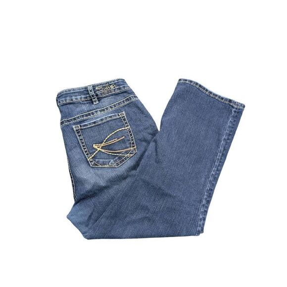 Silver Jeans Suki Capri High Rise Bootcut Jeans Women's 18 - Picture 1 of 11